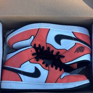 Jordan Men's Shoes in Orange and White